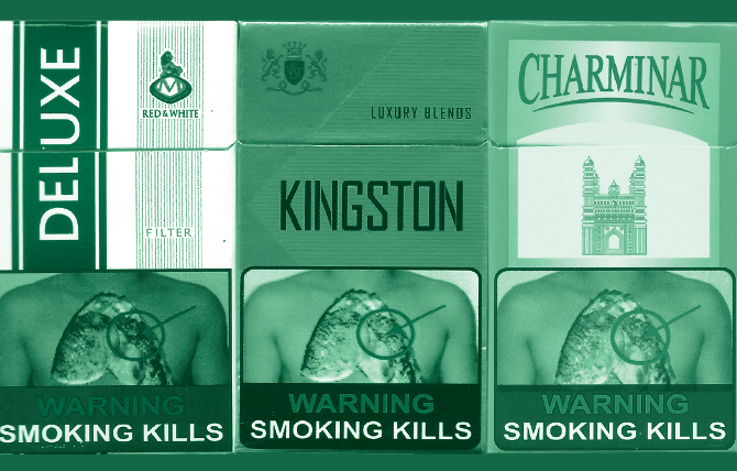 photo of cigarette packs