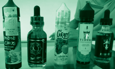 image of e-cigarette juice in their containers